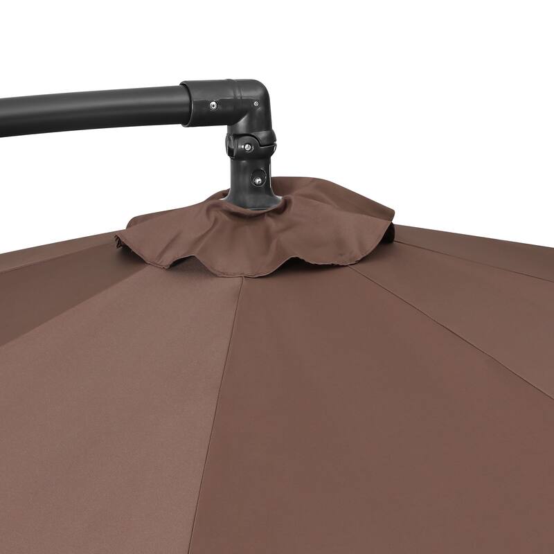 Weller 10-foot Offset Cantilever Hanging Patio Umbrella