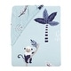 preview thumbnail 3 of 3, Lambs & Ivy Jungle Party 100% Cotton Monkey/Palm Tree Fitted Crib Sheet