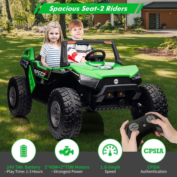 slide 2 of 6, 2 Seaters Ride On UTV car
