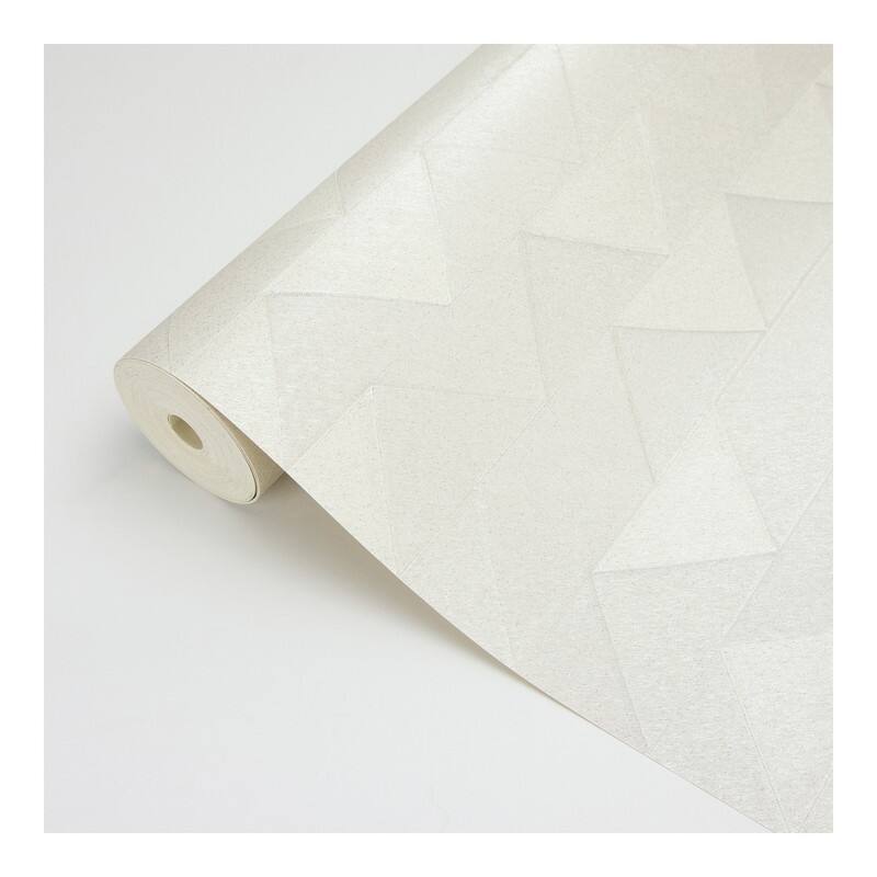 Fine Decor Matrix Silver Triangle Wallpaper - 20.5 x 396 x 0.025