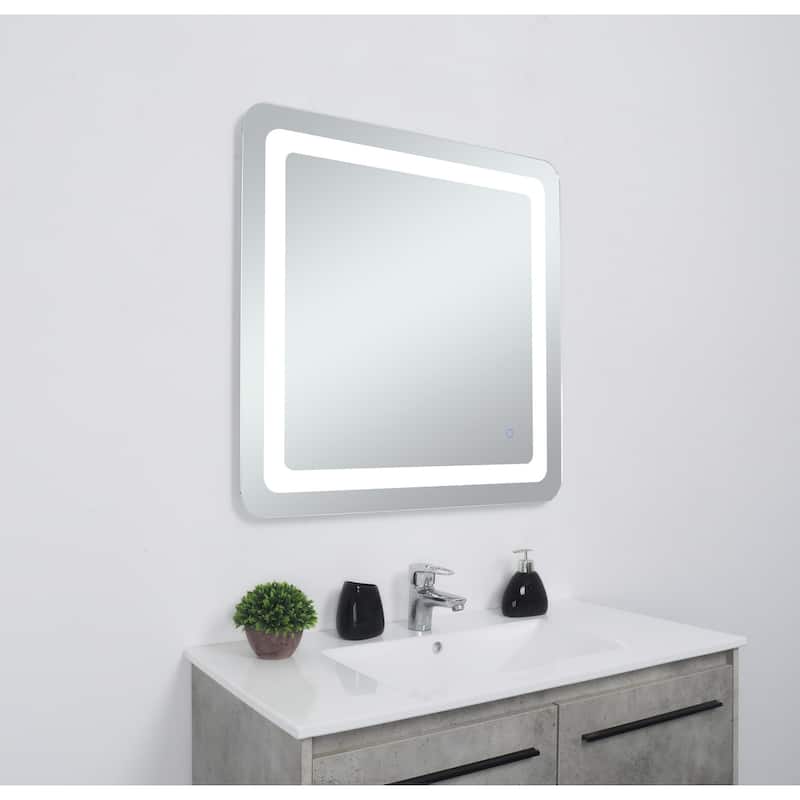 Indigo Home 30in x 30in soft edge LED mirror