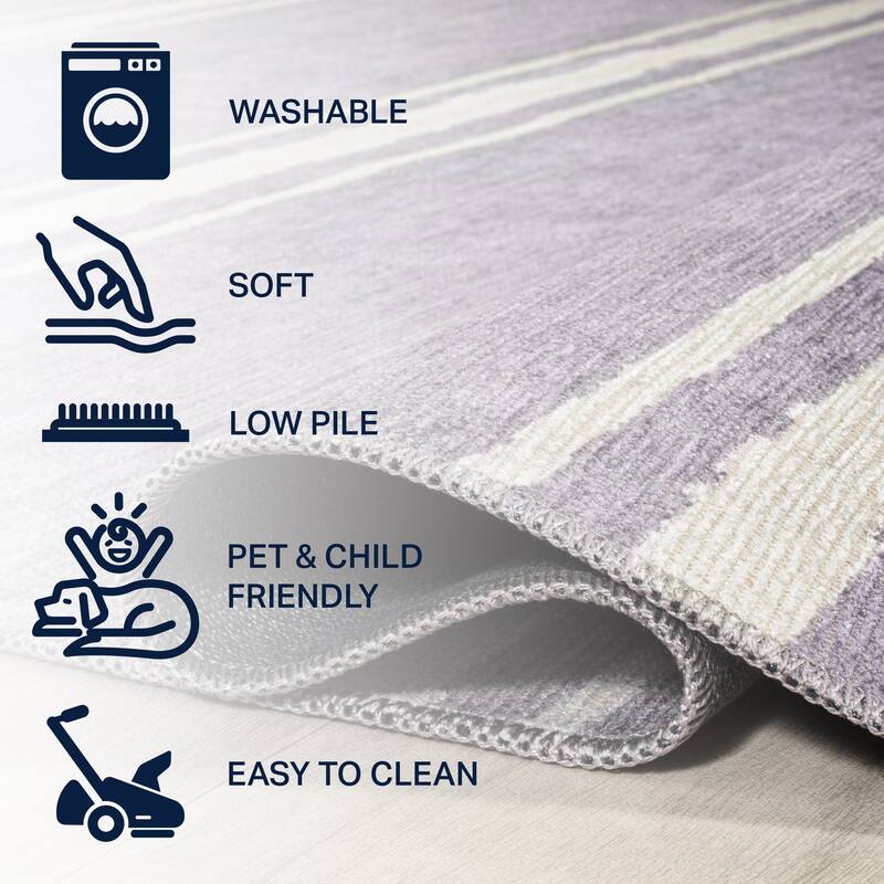 JONATHAN Y Vichy Bohemian Medallion Textured Weave Machine Washable Area Rug