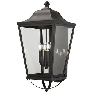 The Great Outdoors 73284 Savannah 4 Light 29" Tall Outdoor Wall Mount