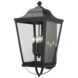 The Great Outdoors 73284 Savannah 4 Light 29" Tall Outdoor Wall Mount