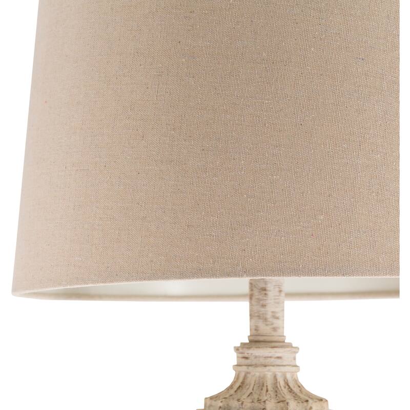 Archie Whitewashed Urn Floor Lamp