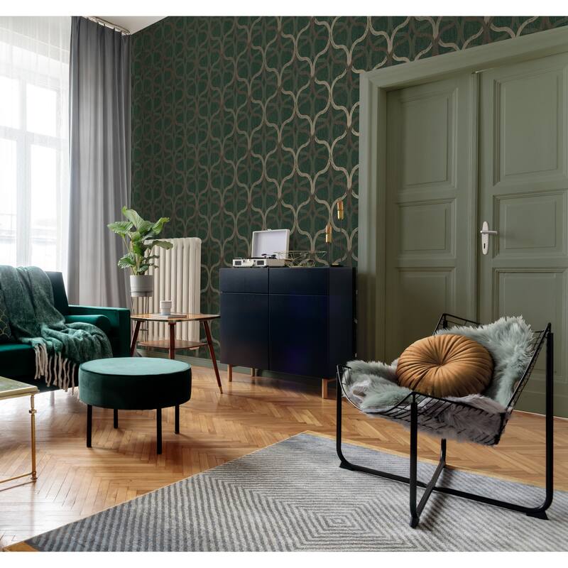 Boutique Refine Geo Green & Gold
