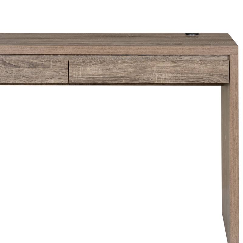 Dublin Mission Grey Two Drawer Desk