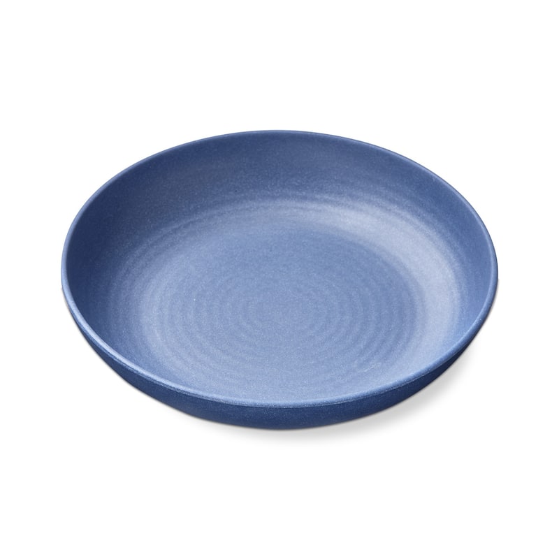 Denim Blue Brooklyn Melamine Brooklyn Melamine Plastic Dinning Butter/Bread Plate Dishwasher Safe Indoor/Outdoor 9.5x9.5 inch