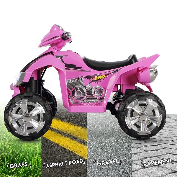 pink quad bike 12v