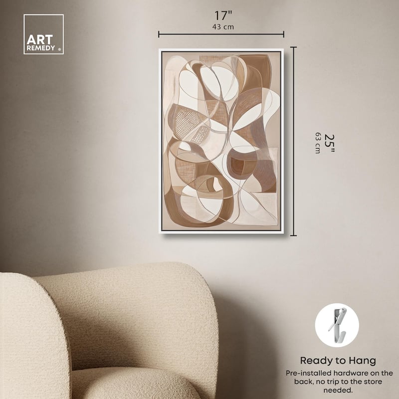 Mocha Dream Canvas by Art Remedy