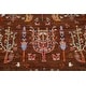 preview thumbnail 4 of 14, Tribal Pictorial Kazak Oriental Wool Area Rug Handmade Office Carpet - 3'3" x 4'11"