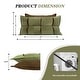 preview thumbnail 8 of 9, Double Layer Headboard Reading Pillow, Versatile Bed Backrest Pillow. Twin - Green/Brown