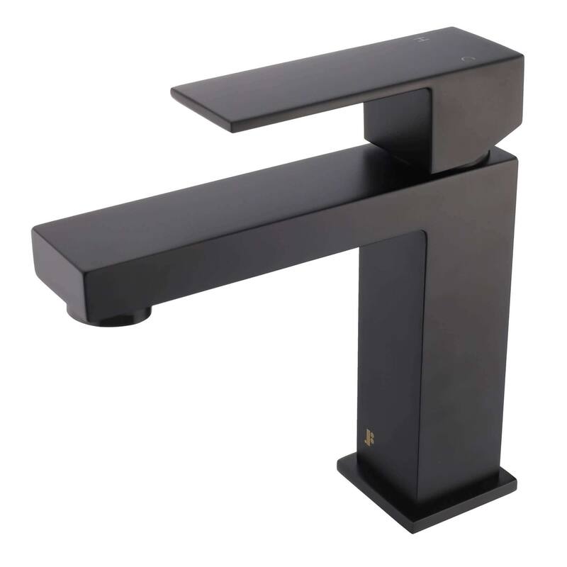 Fine Fixtures Modern Single Hole Bathroom Sink Faucet with Pop-up Drain and Strainer Basket