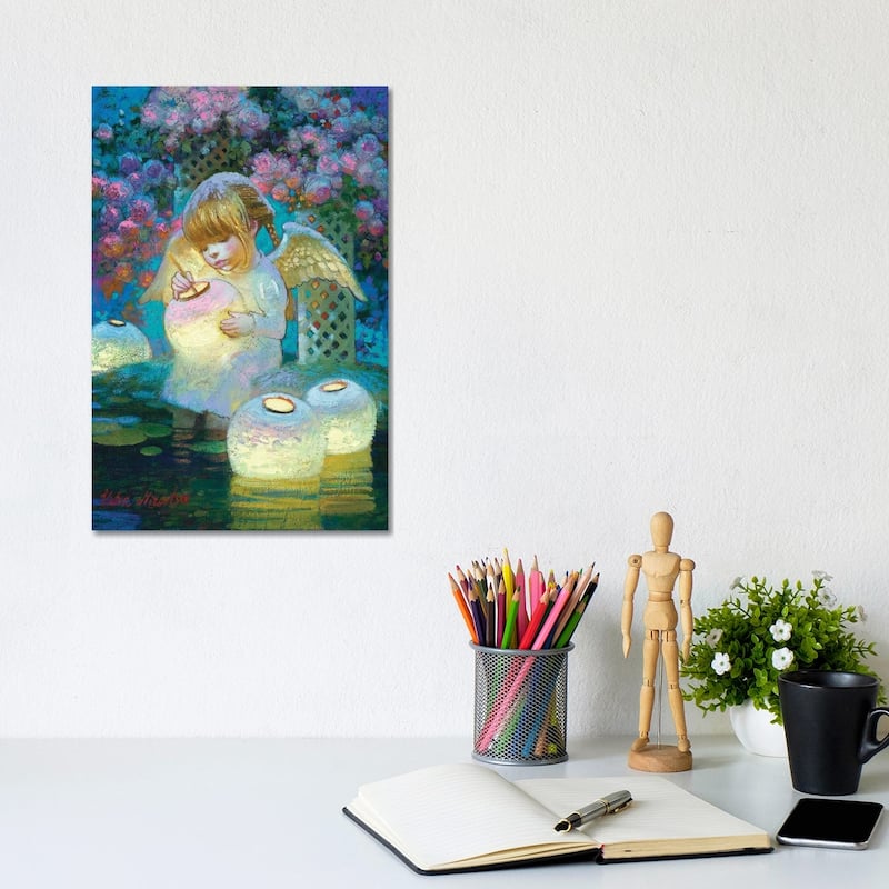 iCanvas "Rose Garden Lights" by Victor Nizovtsev Canvas Print - 12x8x0.75