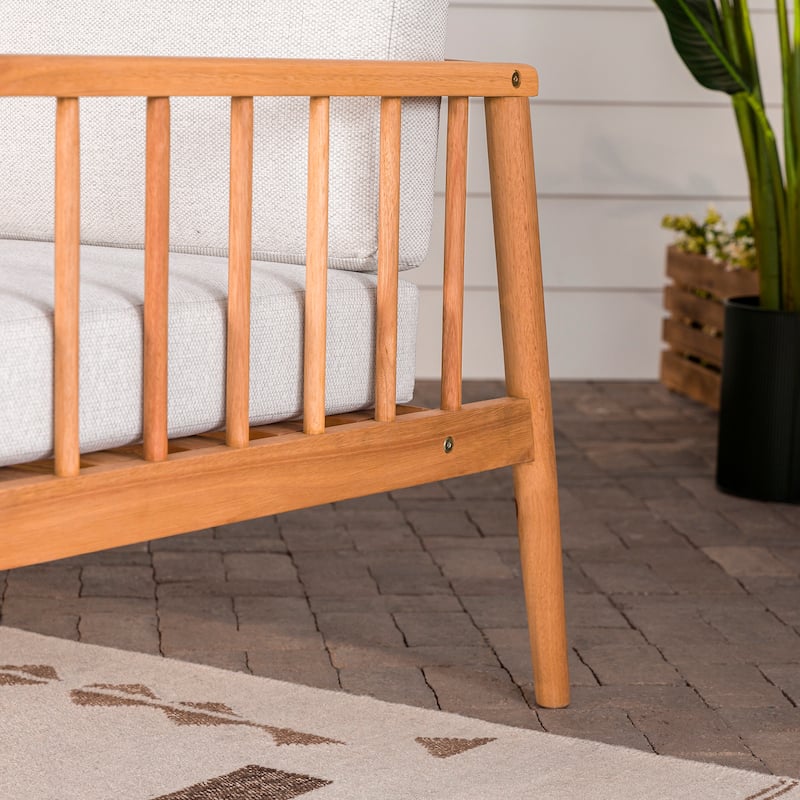Middlebrook Solid Wood Outdoor Spindle Love Seat