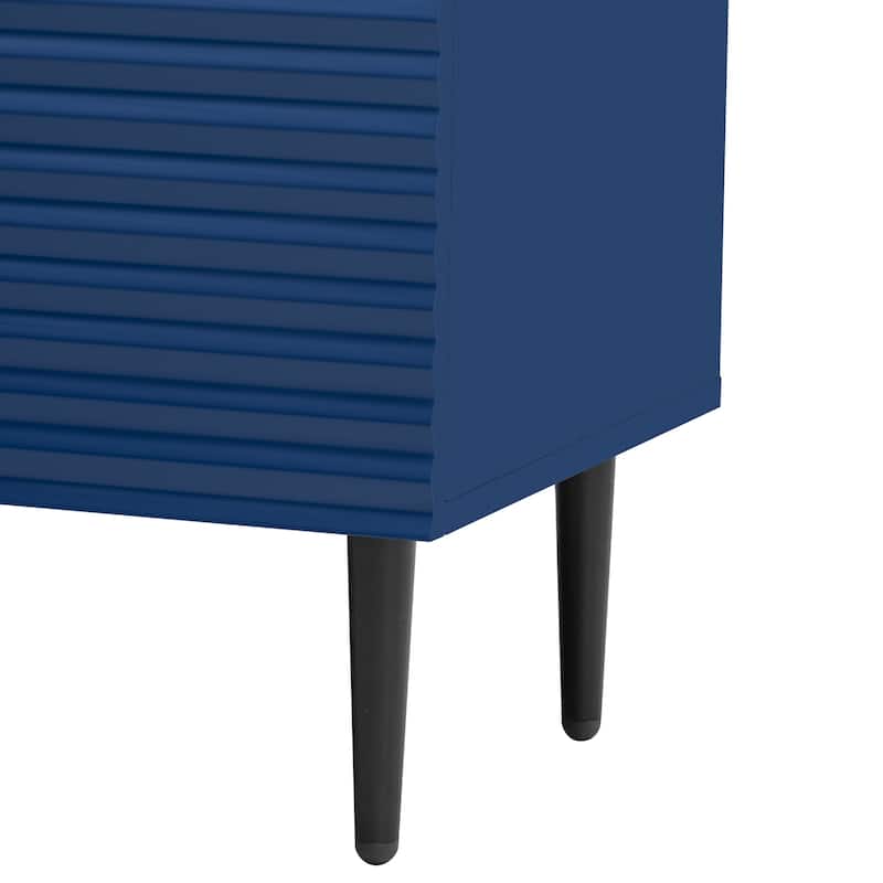 Modern Storage Cabinet with Adjustable Shelves, Buffet Cabinets Large Sideboard w/ 3 Drawers, 2 Door for Kitchen, Entryway