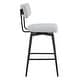 preview thumbnail 10 of 26, Elise Counter Height Swivel Bar Stool Chairs Set of 2 with Metal Frame