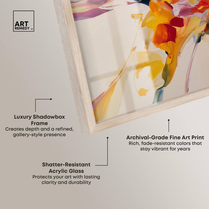 Flippant Bloom II Shadowbox by Art Remedy