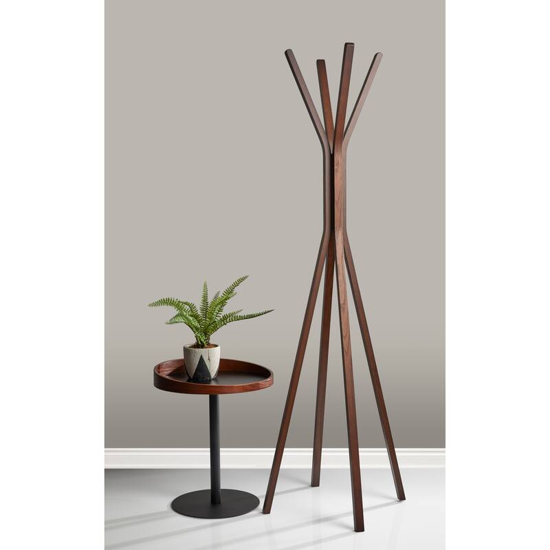Adesso Toby Wood 68-inch Coat Rack