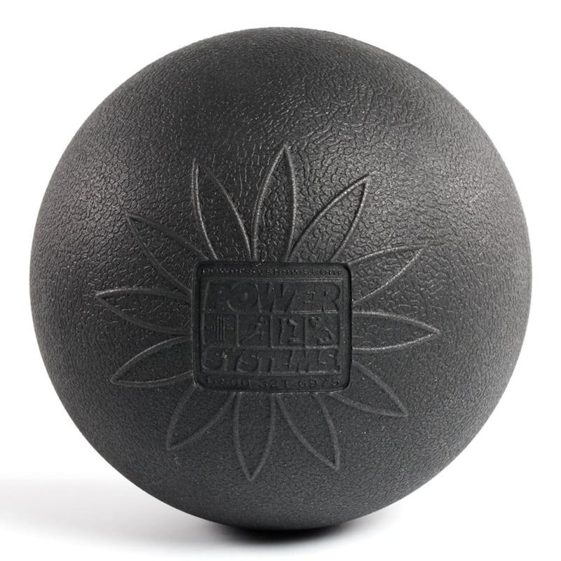 Power Systems Myo-Release Massage Ball - 6" EVA Therapy Ball for Trigger Point Relief - Black - Black