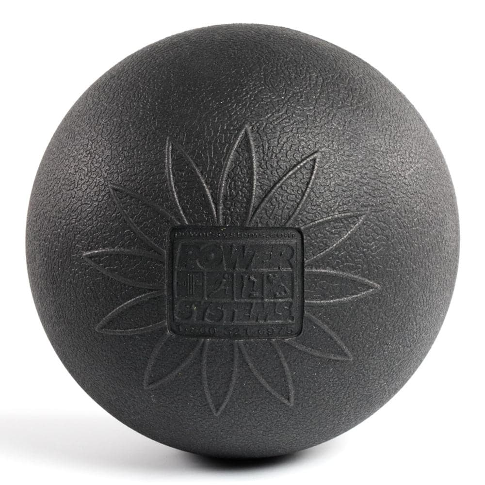 Power Systems Myo-Release Massage Ball - 6" EVA Therapy Ball for Trigger Point Relief - Black