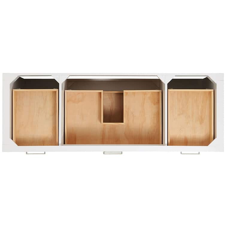 Ariel H061SCW2OVO Bristol 61" Free Standing Single Oval Basin Vanity