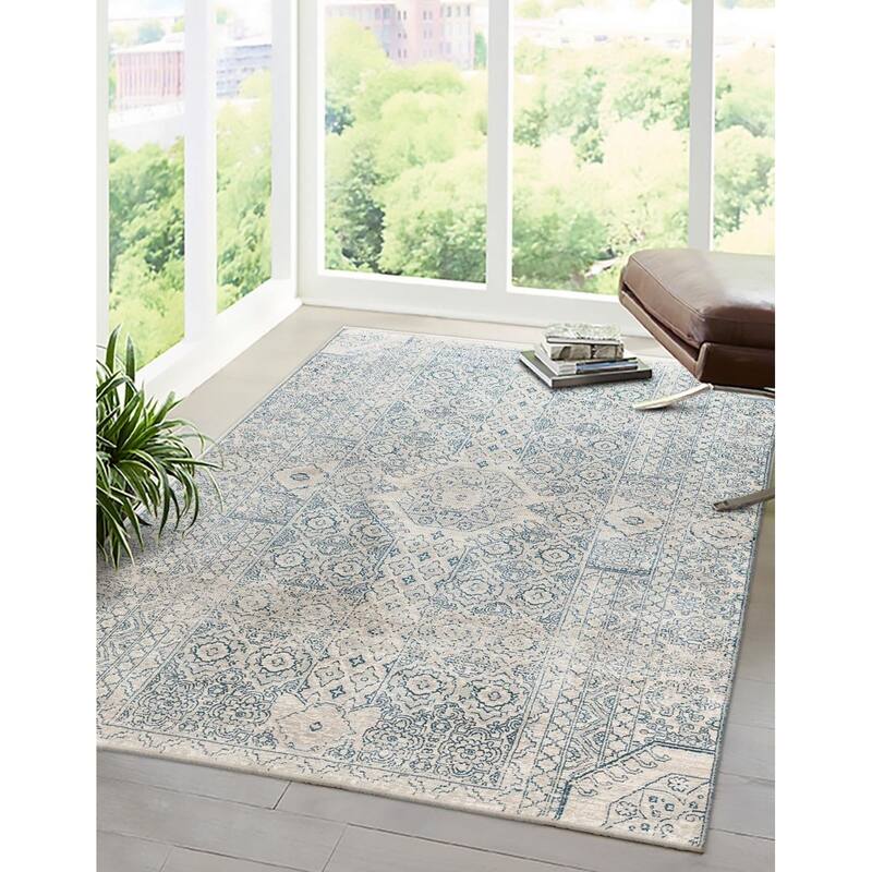 Traditional Haifa Collection Area Rug - Gray - 7'10"x10'2"