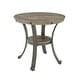 preview thumbnail 10 of 9, Linon Franklin Industrial Round Side Table