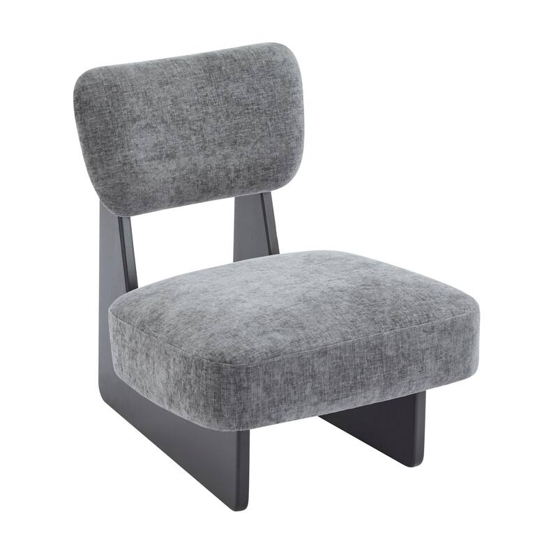 [Set of 2] Modern Lounge Chair with Polyester Upholstery, Wood Base, Minimalist and Stylish Accent Seating for Living Room