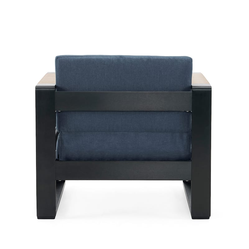 GIOVANNA CLUB CHAIR with Soft Cushions and Durable Wooden Frame, Perfect for Indoor and Outdoor