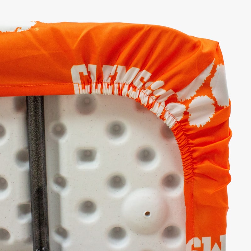Clemson Tigers Tailgate Fitted Tablecloth, 72" x 30", 6 ft table - 72" x 30", 6 ft table