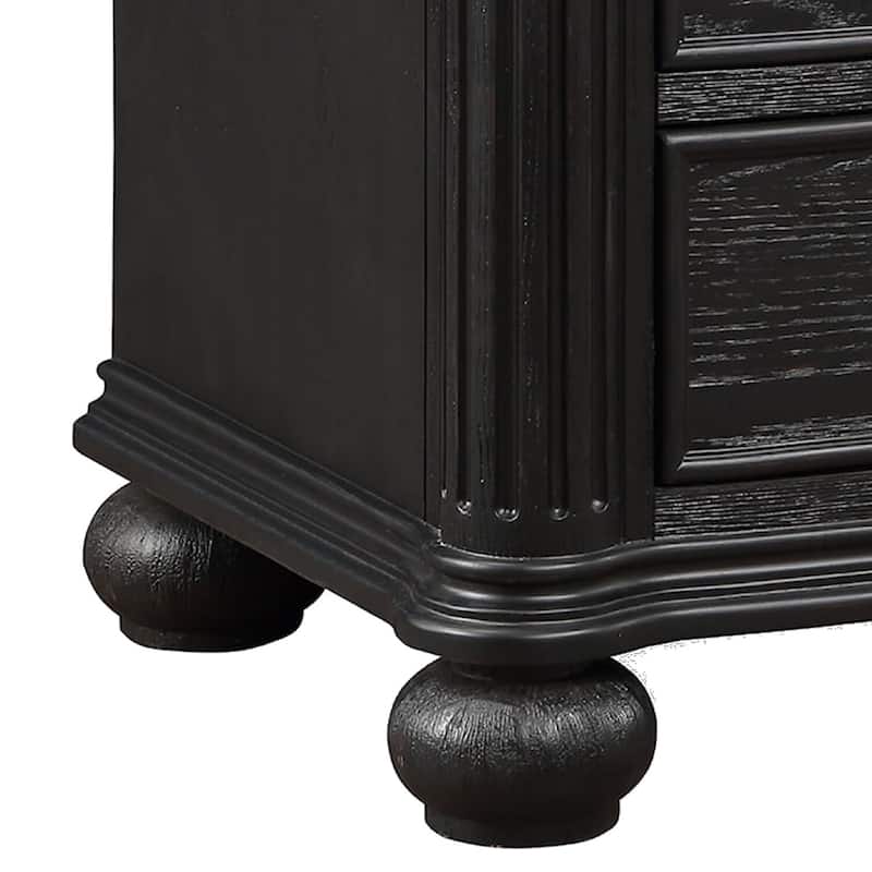 Bronze 3 Drawer 16.5 in. W Nightstand with Sturdy Hardware and Ample Storage