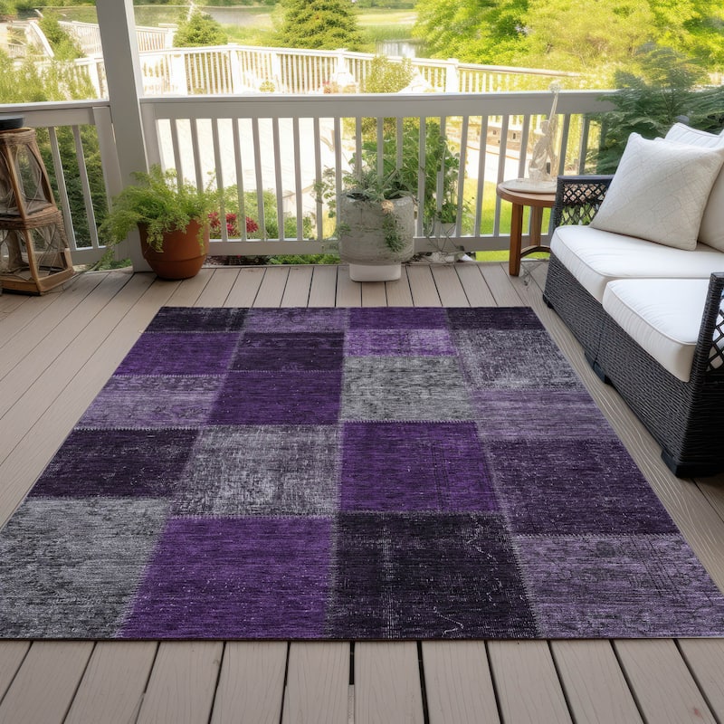 Machine Washable Indoor/ Outdoor Chantille Vintage Oriental Rug
