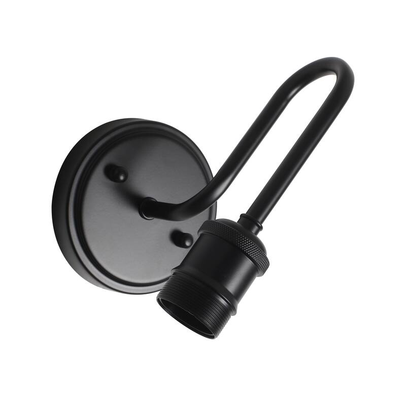 Modern 1-Light Bathroom Vanity Wall Sconce with Textured Glass Shade