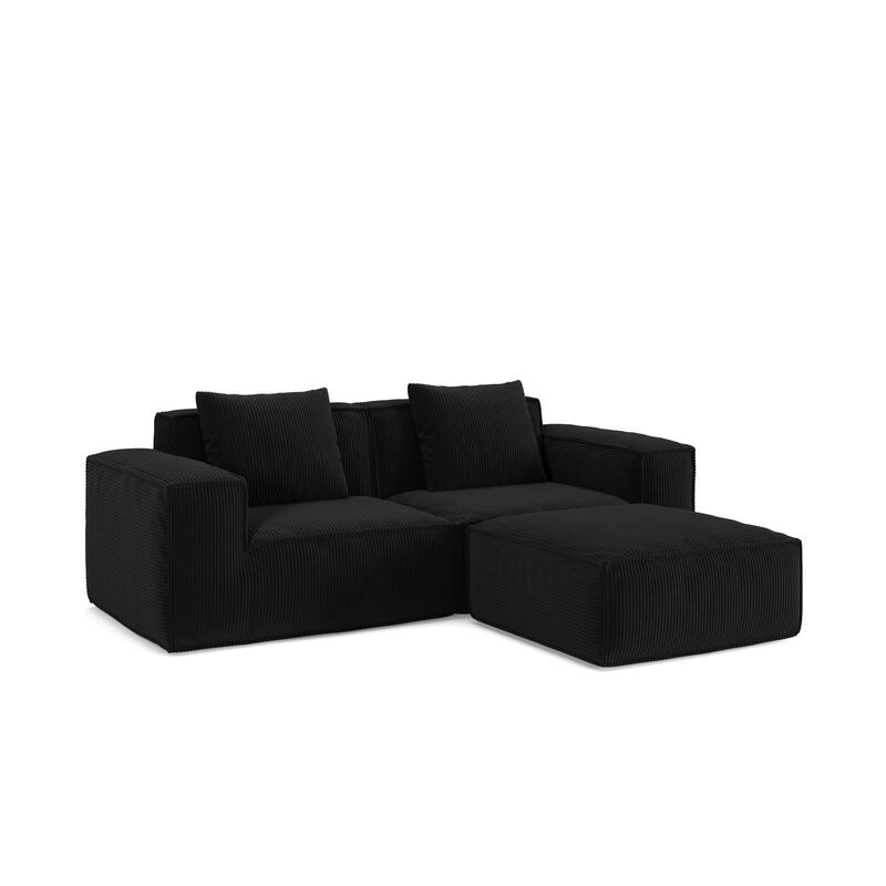 Modular Sofa Can Be Converted Into An Oversized Sofa Bed Free Conversion Sofa Set,Two Person Combination With Footrest