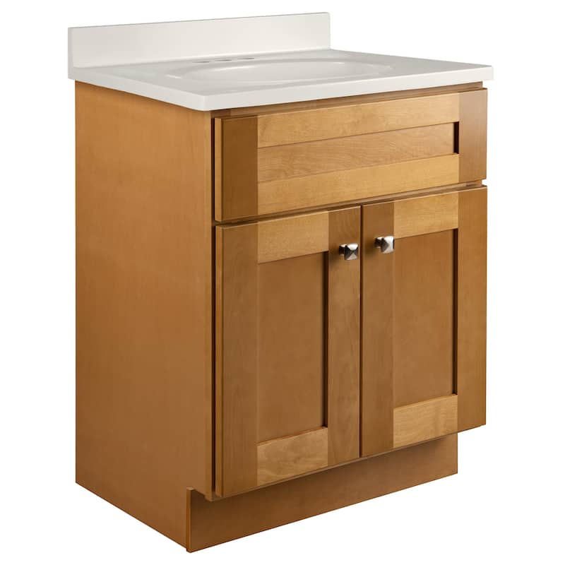 Design House 231217 Brookings 25" Free Standing Single Basin Vanity - Modern Birch - Wood Finish