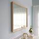 Wall Mounted Back Light Bathroom Framed LED Mirror Anti- Fog With Dimmable Light Touch Sensor And Memory Function