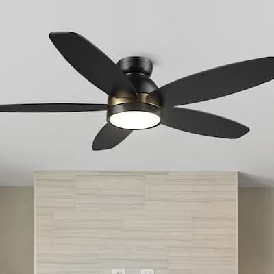 CARRO Cerus 48" 5-Blade Indoor Ceiling Fan with Light and Remote