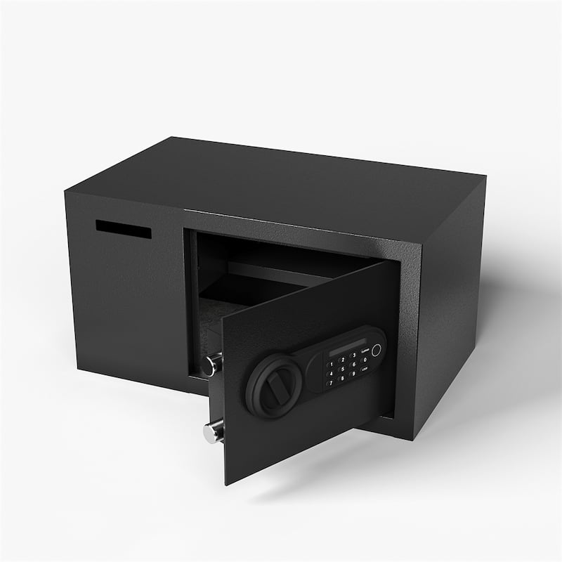 1.16 Cubic Feet Steel Security Safe and Lock Box w/Electronic Keypad