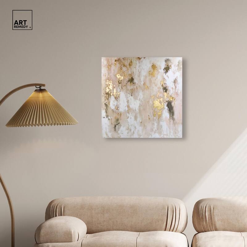 Golden Glimmer Gesture II Canvas by Art Remedy, Gallery Wrapped