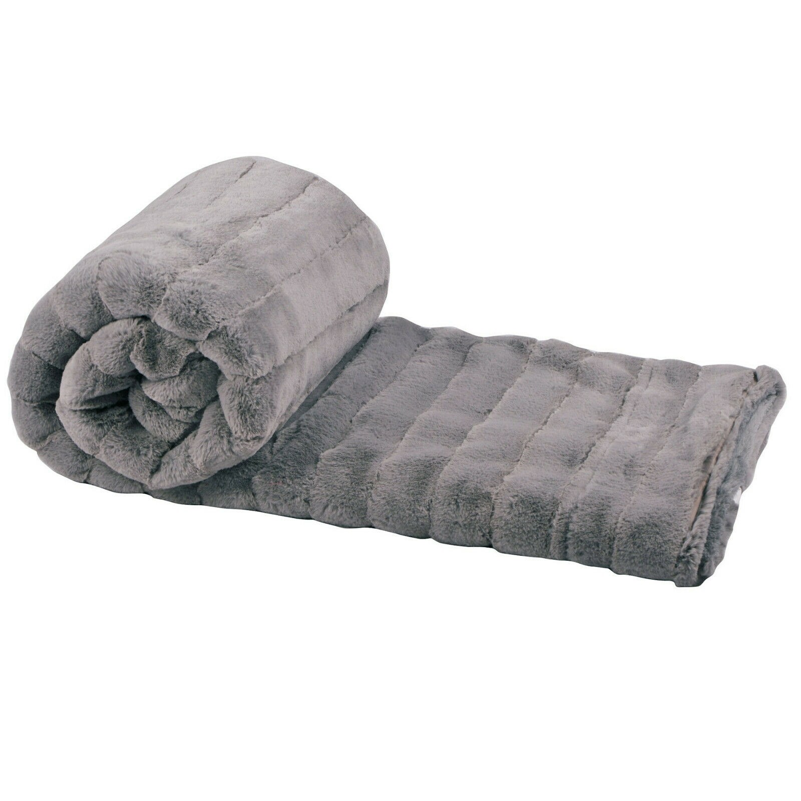 Ribbed 60 x 80 Super Soft Warm Cozy Couch Throw Blanket with Sherpa - On  Sale - Bed Bath & Beyond - 29397795