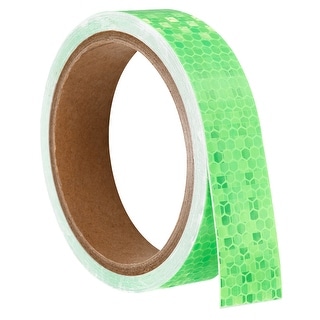 Reflective Tape, 1 Roll 15 Ft x 1-inch Safety Tape Reflector, Green ...