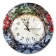 preview thumbnail 2 of 8, Designart 'Christmas Atmosphere' Oversized Rustic Wall CLock