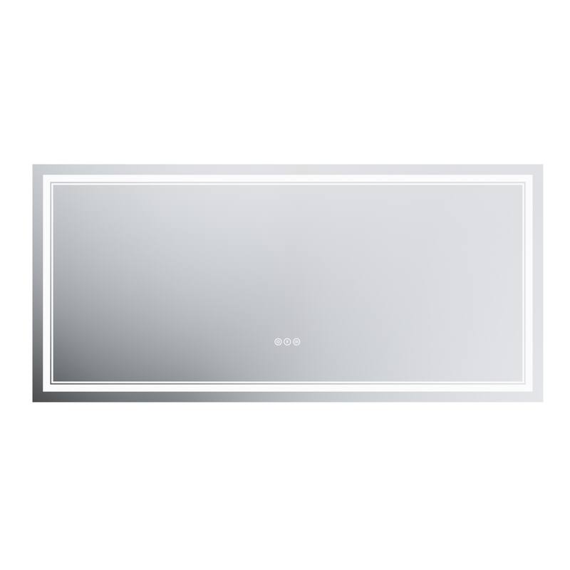 Modland Small Size LED Bathroom Mirror Back & Front Lighted Anti-Fog