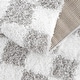 preview thumbnail 10 of 82, Hauteloom Atira Living Room, Bedroom Area Rug - Contemporary - Plush Pile - Light Gray,Cream - 7'10" x 10'3"
