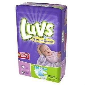 Luvs Newborn Ultra Leakguards Diapers 40 Count Overstock 17060781