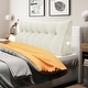 preview thumbnail 164 of 182, WOWMAX Large Reading Wedge Headboard Pillow for Bed Rest Back Support California King - Cotton Ivory
