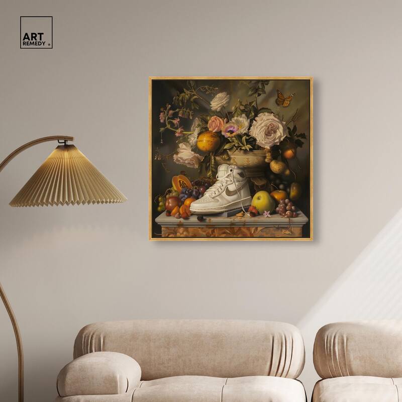 Classical Still Life Sneaker Canvas by Art Remedy