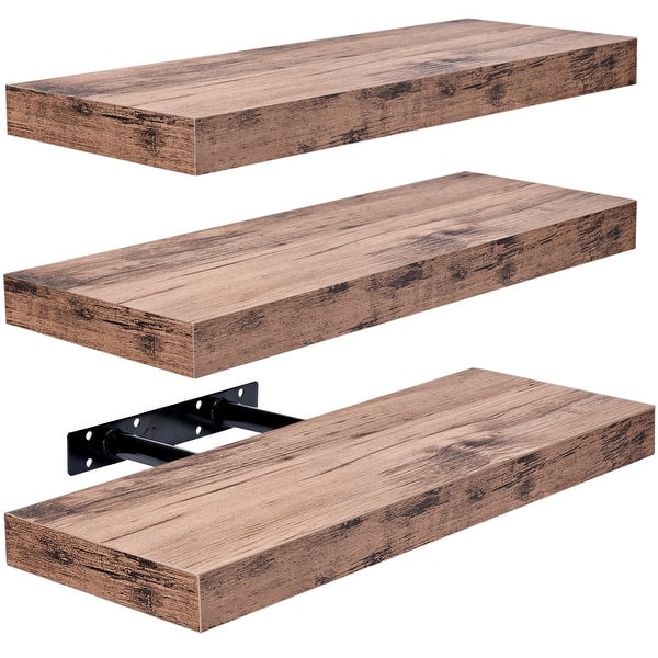 MyGift Set Of 2 Wall Mounted Single Plate Holdes With
