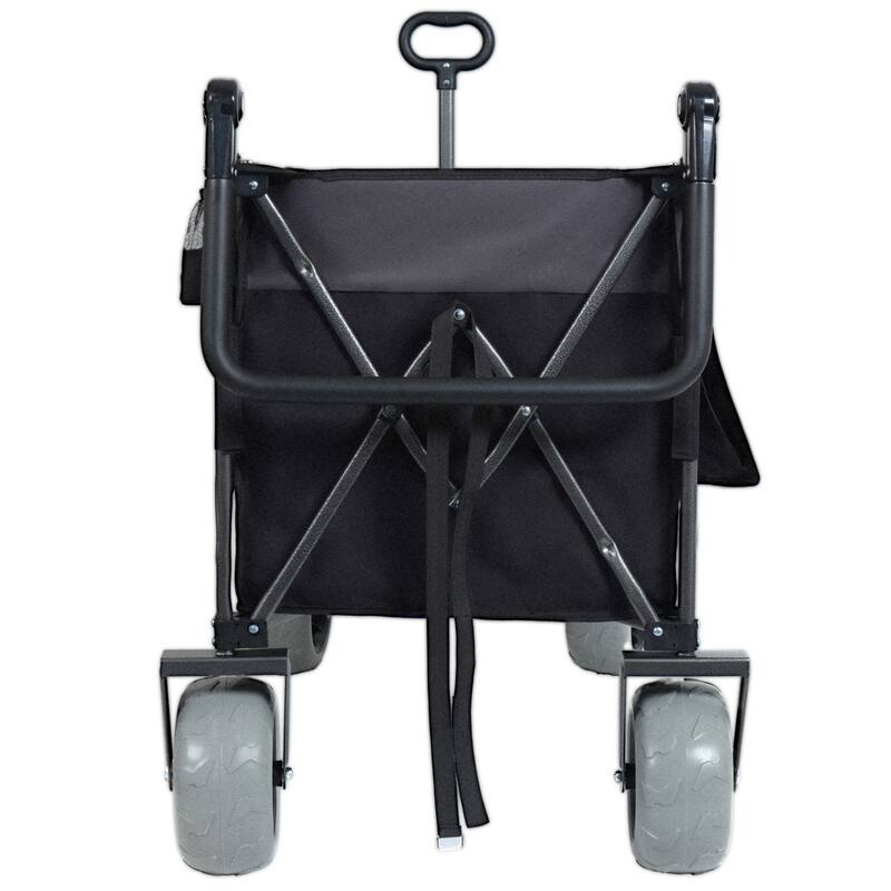 300L XL Heavy-Duty Push Pull Folding Wagon Cart with Rotating Handle